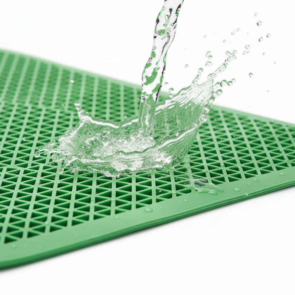 S紋刮泥排水地墊(綠)